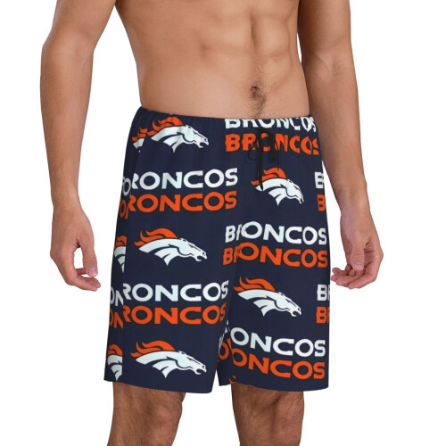 Ανδρικό κοντό παντελόνι πιτζάμας Broncos με λογότυπο ποδοσφαίρου, μέγεθος M 1