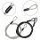 Security Cable Lock Braided Steel 100 cm 2 pcs 4