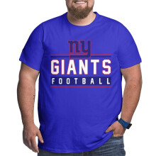 NY Giants Herren-Football-T-Shirt in großen Größen