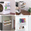 Magnetic Spice Rack for Fridge Acrylic 2 Pack 6