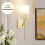Wall Sconce Set of 2 Battery Operated with Remote White 2