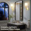 Wall Sconce Set of 2 Battery Operated with Remote White 3
