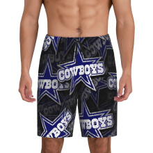 Calça de pijama curta masculina DC Cowboys com logotipo de futebol americano