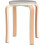 Ensemble de 2 tabourets en bois, tabourets ronds empilables de 42 cm (16,5 pouces) 4