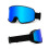 Masque de ski antibuée double couche avec lunettes intégrées 2