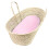 Drap-housse rose ultra doux pour couffin bébé 2