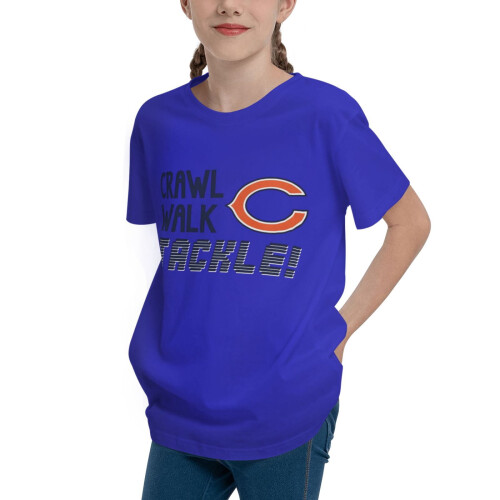 Εφηβικό T-shirt Chicago για αγόρια και κορίτσια με στρογγυλή λαιμόκοψη και κοντό μανίκι 1