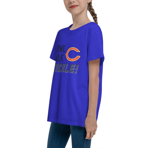 Εφηβικό T-shirt Chicago για αγόρια και κορίτσια με στρογγυλή λαιμόκοψη και κοντό μανίκι 2