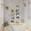 White 4-Tier Bookshelf with Rust-Resistant Metal Frame 6