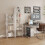 White 4-Tier Bookshelf with Rust-Resistant Metal Frame 7