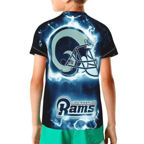 Αθλητικό T-shirt LA Rams Youth με κοντομάνικο μπλουζάκι και λογότυπο 1