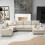 LUCKHAO Chenille U-Shaped Sectional Sofa 119x67 inch 4
