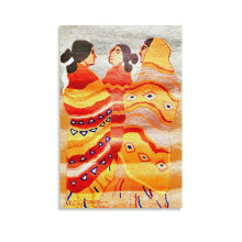 Gossips Wool Tapestry by R.C. Gorman Wall Art Canvas Poster
