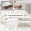 LUCKHAO Chenille U-Shaped Sectional Sofa 119x67 inch 7