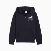 Drengehættetrøje Puma MID90S FZ FL marineblå 68846916 størrelse 164