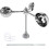 Bird deterrent device reflective spinning for outdoor use 8