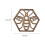 Wooden Hex Coaster Set Honeycomb Design 6 pcs 3