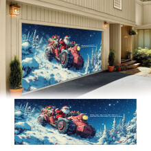 Christmas banner garage door decoration outdoor indoor