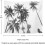 White tapestry wall hanging with black and white palm 2