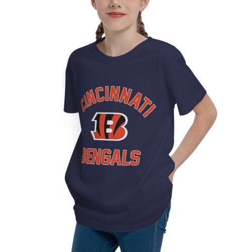 Μπλούζα Bengals με κοντό μανίκι για αγόρια και κορίτσια για εφήβους 1