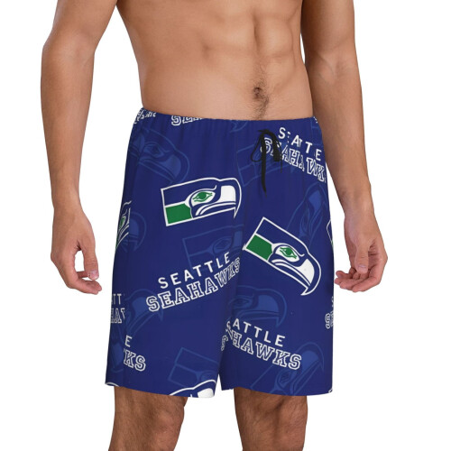Seahawks korte herrepyjamasbukser med holdlogo 1