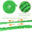 Expandable Garden Hose Green25FT Latex Core7Spray 6