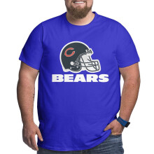 Camiseta de futebol americano CHI Bears masculina tamanho grande e alto