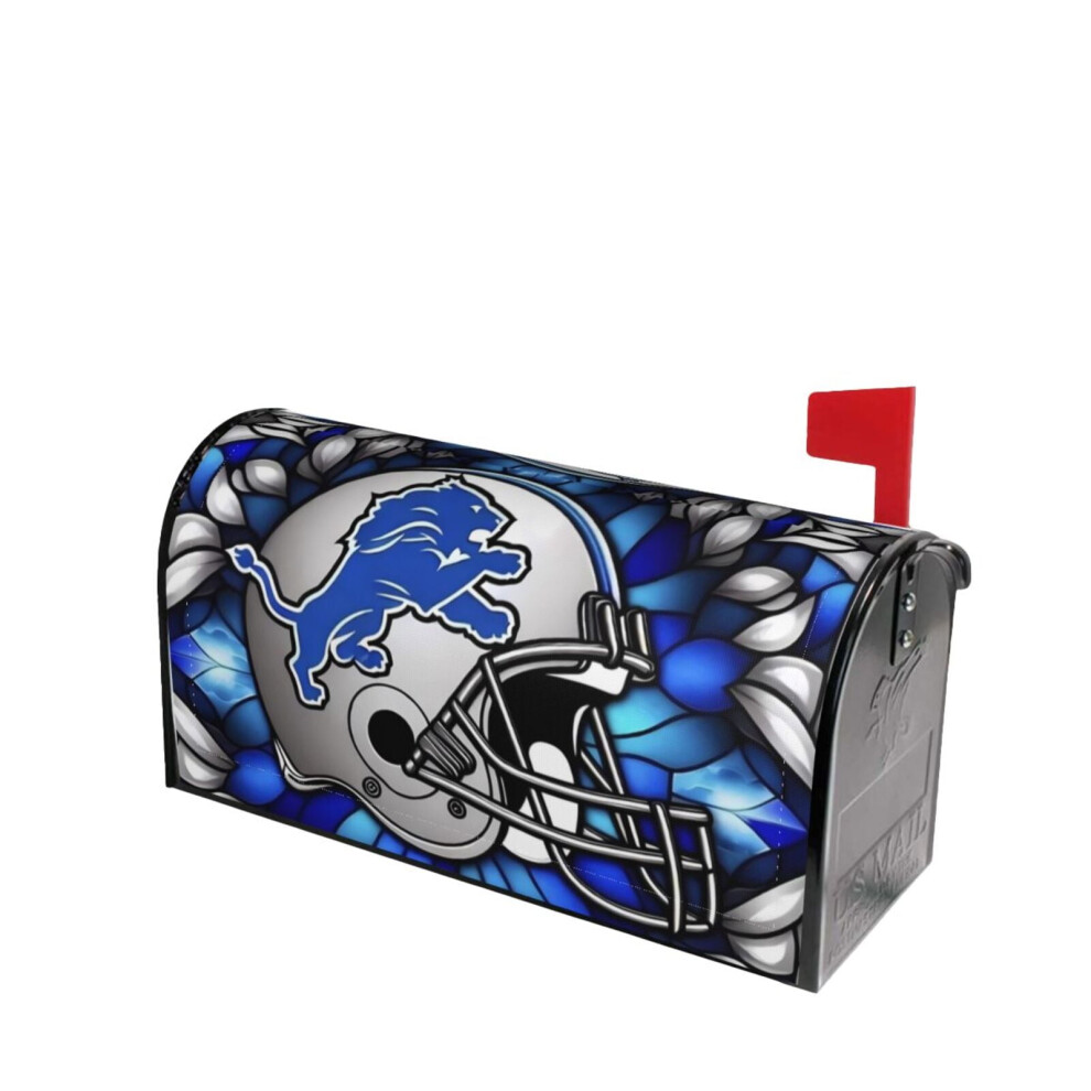 Lions Team Mailbox Cover Magnetic Protective Cover 354484026040