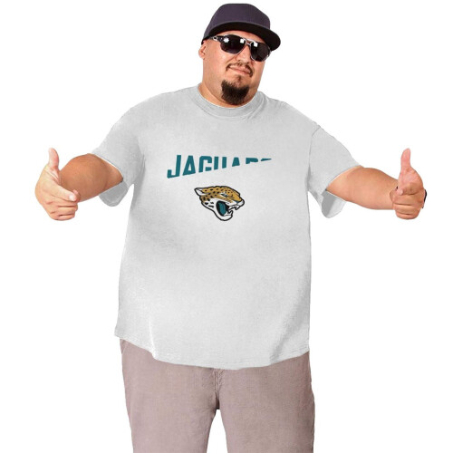 Ανδρικό αθλητικό μπλουζάκι Jaguars για μεγάλους και ψηλούς άνδρες με λογότυπο 2