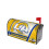 Rams Team Mailbox Cover Magnetic Protective Cover 1