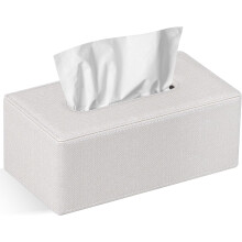 Rektangulärt pappersfodral till näsduksask i PU-läder 23 x 13 x 10 cm