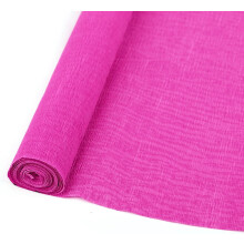 Papel crepom premium em rolo, 6 rolos, 90g, 50cm x 249cm, cor pêssego.