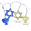 Christmas Snowflake Lights Amber Battery Operated 10 Pack 2