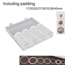 60er-Pack Münzkapselhalter, Aufbewahrungsbox für Münzsammlungen, Schutzhülle für 40-mm-Münzen, A