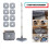 BOMIDI Spin Mop and Bucket System with Dual Compartment and 1