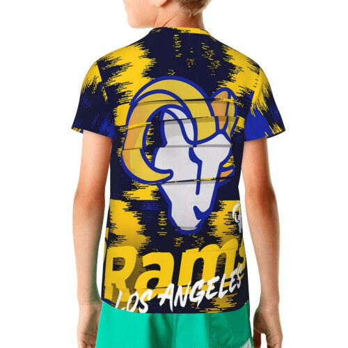 Αθλητικό T-shirt LA Rams Youth με κοντομάνικο μπλουζάκι και λογότυπο 1