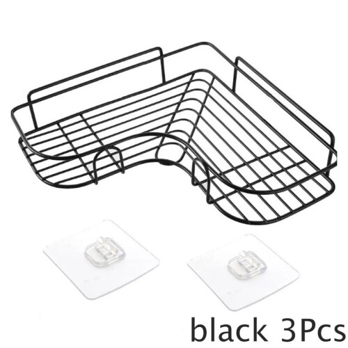 Triangle bathroom shelf wall mounted non-perforated 1/2/3