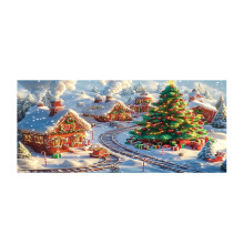 Jouluinen autotallin banneri 480x210cm