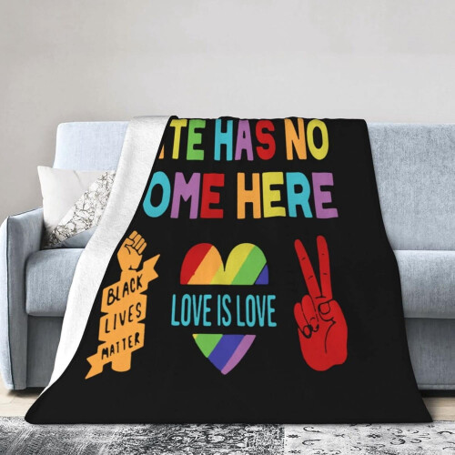 Κουβέρτα Hate Has No Home Here Ultra Soft 60x50 ίντσες
