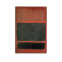 Poster di Mark Rothko, arte murale, marrone e nero, 12x18 pollici