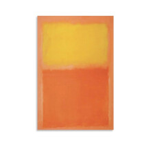 Mark Rothko, 1956, affiche sur toile jaune orangé, 20 x 30 cm