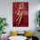 Pôster vintage em tela com pin-up dos anos 1950, 40x60 cm (16x24 polegadas) 6