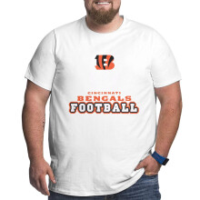 Bengals herre fodbold T-shirt i stor størrelse
