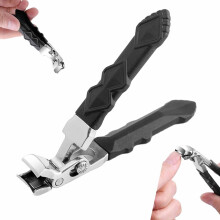 Obcinacz do paznokci u stóp Ribili ClipMaster Pro do grubych paznokci, szeroki