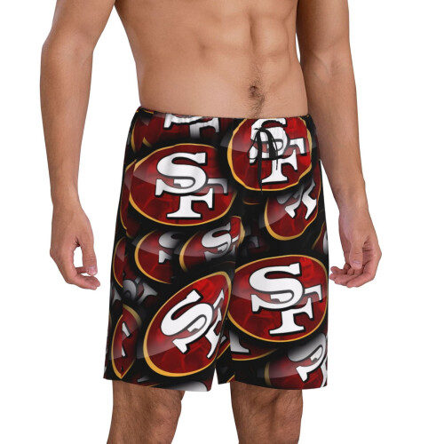 Ανδρικό κοντό παντελόνι πιτζάμας SF49ers με λογότυπο ομάδας 1