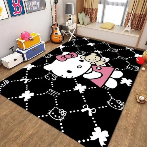 Χαλί κινουμένων σχεδίων Hello Kitty kawaii σαλόνι μεγάλης επιφάνειας χαλί 1
