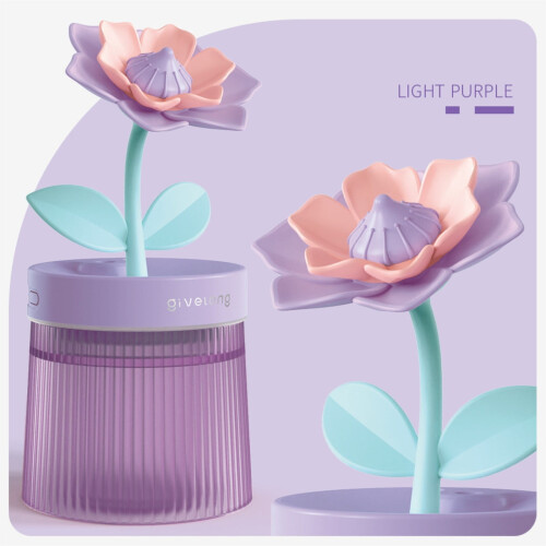 Mini desk humidifier 260ml cool mist with light 1