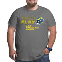 LA Rams herre fodbold-T-shirt i stor størrelse