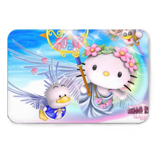 Χαριτωμένο χαλάκι μπάνιου Hello Kitty αντιολισθητικό πλενόμενο φανελένιο χαλάκι