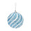 Christmas Tree Ornaments Blue Glitter Sequin Balls 2pcs 1